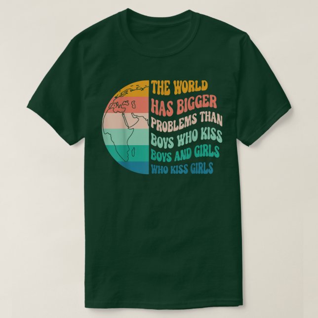 Lgbtq Pride Month, The World Has Bigger Problems,  T-Shirt (Design Front)