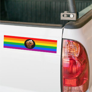 LGBTQ PRIDE (POC Fist Pride) Bumper Sticker