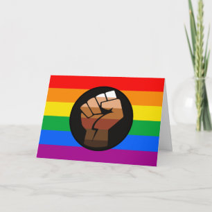 LGBTQ PRIDE (POC Fist Pride) Card