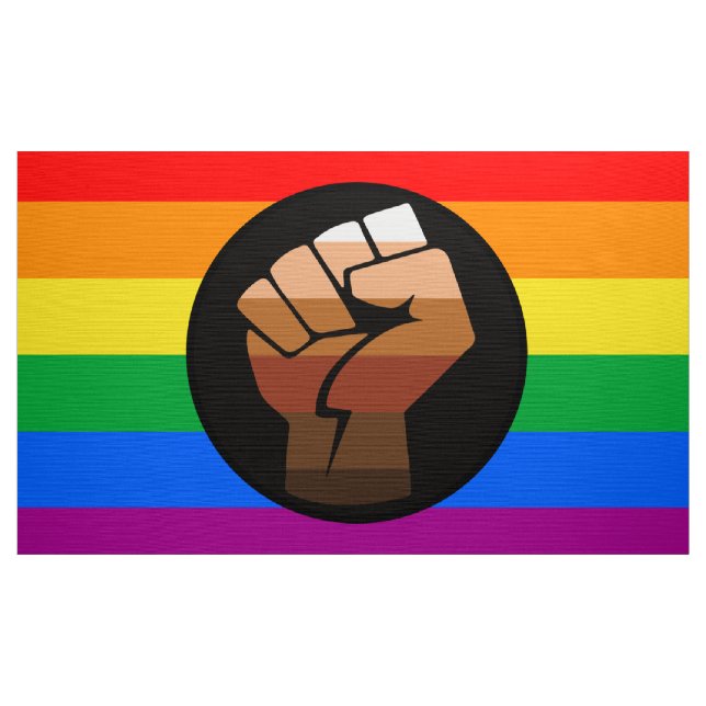 LGBTQ PRIDE (POC Fist Pride) Fabric (Yard)
