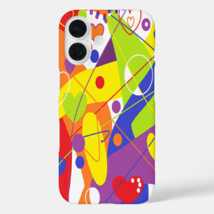 LGBTQ+ / PRIDE / Rainbow  Cheerful Abstract Design iPhone 16 Case