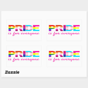 LGBTQ Pride Rainbow Colors Typography Sticker