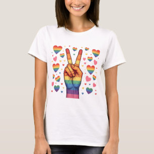 LGBTQ PRIDE RAINBOW LOVE AND SUPPORT T-Shirt