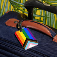 LGBTQ & Pride - Rainbow Progress Flag /Luggage tag