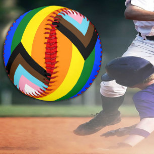 LGBTQ & Pride - Rainbow Progress Flag /sports Baseball