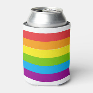 LGBTQ PRIDE Rainbow Stripes Can Cooler