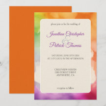 LGBTQ Pride Wedding Love is Love Rainbow
