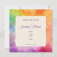 LGBTQ Pride Wedding Love is Love Rainbow
