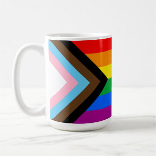 LGBTQ+ Progrès Fierté Drapeau Café Mug