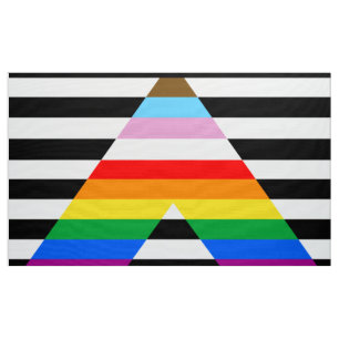LGBTQ Progress Ally Pride Flag Fabric