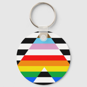 LGBTQ Progress Ally Pride Flag Keychain
