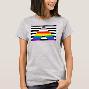 LGBTQ Progress Ally Pride Flag T-Shirt