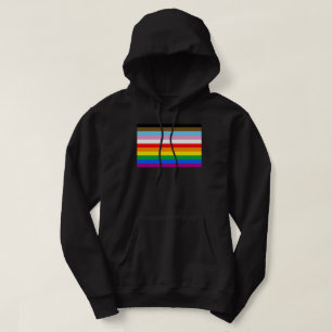 LGBTQ+ Progress Flag Stripes Hoodie