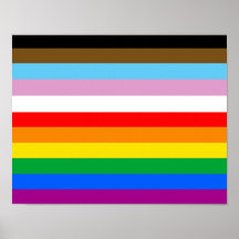 LGBTQ+ Progress Flag Stripes