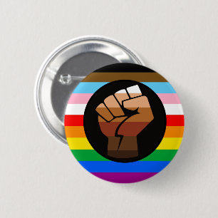 LGBTQ+ Progress POC Pride Flag 2 Inch Round Button