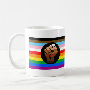 LGBTQ+ Progress POC Pride Flag Coffee Mug