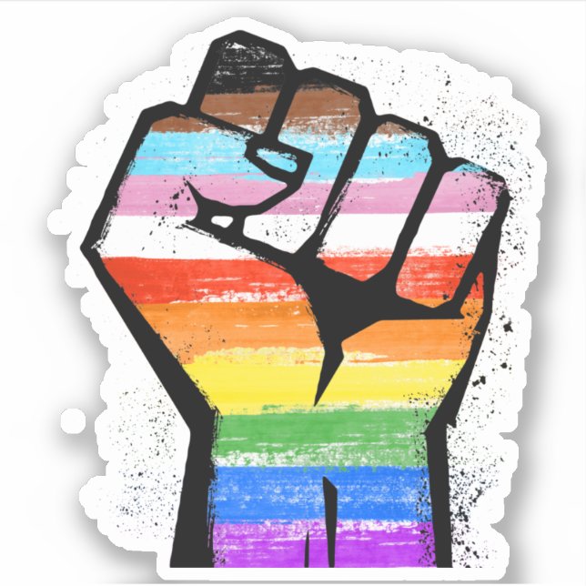 LGBTQ PROGRESS PRIDE FIST (Front)