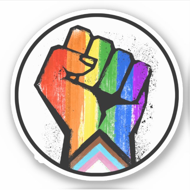 LGBTQ PROGRESS PRIDE FIST RESISTANCE (Front)