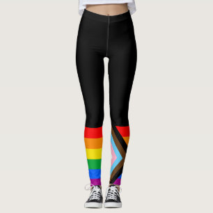 LGBTQ+ Progress Pride Flag Leggings