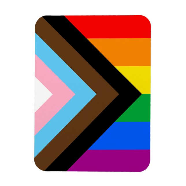 LGBTQ+ Progress Pride Magnet (Vertical)