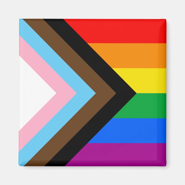 LGBTQ+ Progress Pride Magnet (Front)