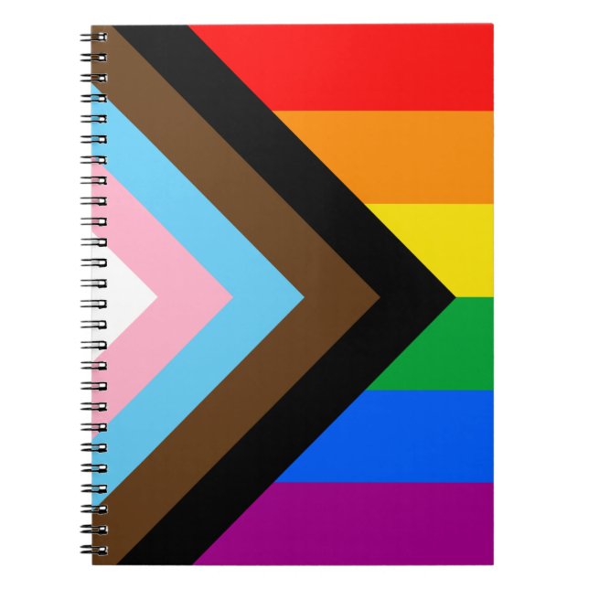 LGBTQ+ Progress Pride Notebook (Front)
