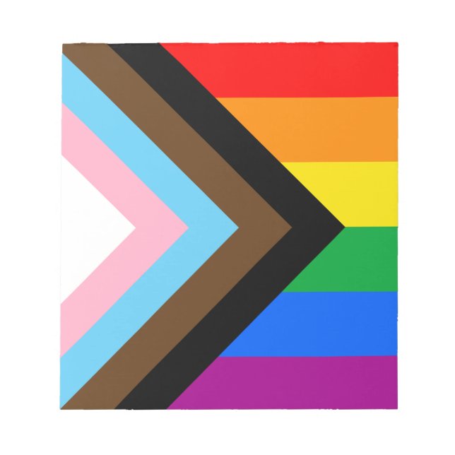 LGBTQ+ Progress Pride Notepad (Front)