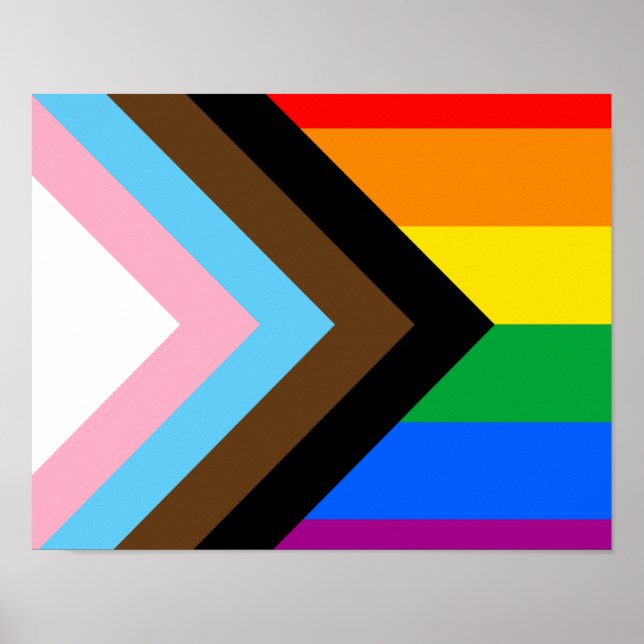 LGBTQ+ Progress Pride Poster (Front)