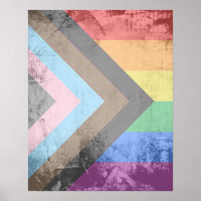 LGBTQ+ Progress Pride Poster (Front)
