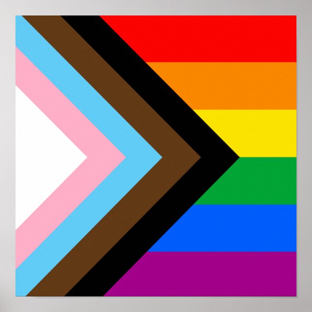 LGBTQ+ Progress Pride Poster (Front)