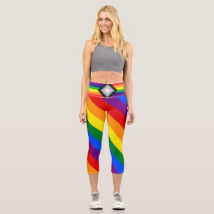 LGBTQ+ Progress Pride Trending Unisex Capri Leggi Leggings