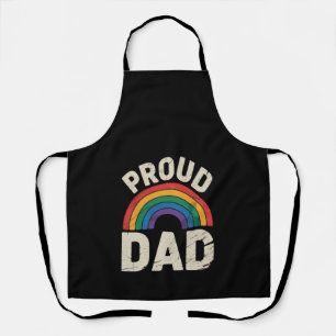 LGBTQ Proud Dad Gay Pride LGBT Ally Father's Day Apron