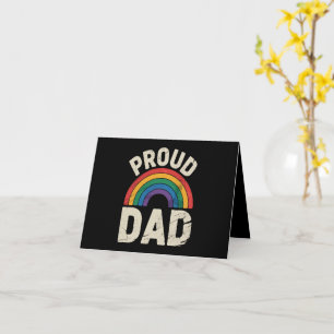 LGBTQ Proud Dad Gay Pride LGBT Ally Father's Day Card