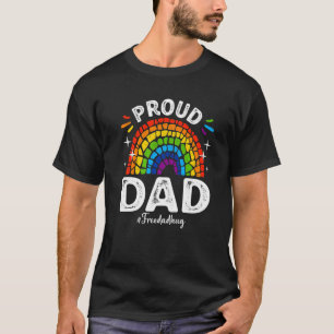 Lgbtq Proud Dad Rainbow Gay Pride Lgbt Ally Father T-Shirt