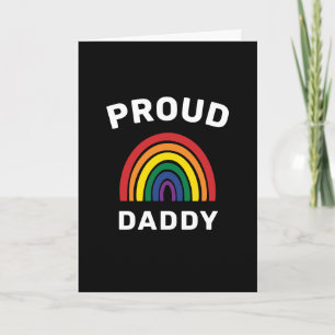 LGBTQ Proud Daddy Gay Pride Rainbow Father's Day Card