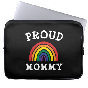 LGBTQ Proud Mommy Gay Pride Rainbow Mother's Day Laptop Sleeve