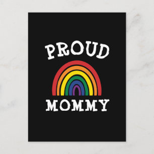 LGBTQ Proud Mommy Gay Pride Rainbow Mother's Day Postcard