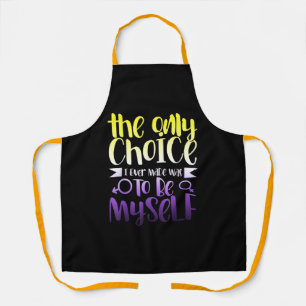 LGBTQ Queer Nonbinary  Androgynous Non Binary Apron