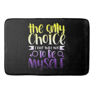 LGBTQ Queer Nonbinary Androgynous Non Binary Bath Mat