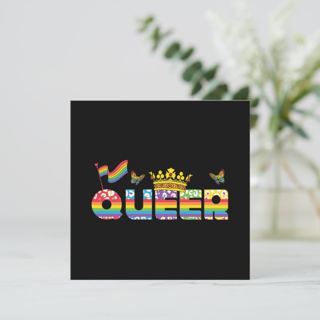 LGBTQ - Queer - Rainbow Colour (Standing Front)