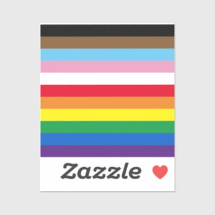 Lgbtq rainbow 11 stripes inclusive gay pride flag