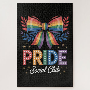 LGBTQ Rainbow Bow Jigsaw Puzzle