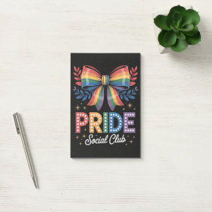 LGBTQ Rainbow Bow Post-it Notes
