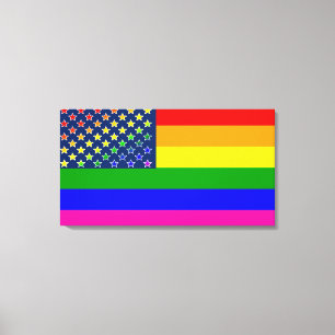 Lgbtq Rainbow Flag Canvas Print
