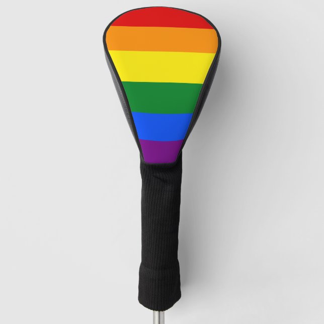 LGBTQ+ Rainbow Flag for Pride Month Golf -  Head Cover (Front)