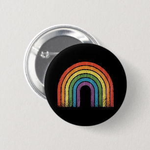 LGBTQ Rainbow Flag Gay Pride LGBT Awareness Ally 2 Inch Round Button