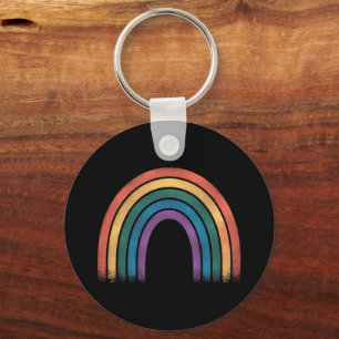 LGBTQ Rainbow Flag Gay Pride LGBT Awareness Ally Keychain