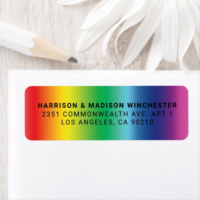 Lgbtq rainbow gradient pattern gay pride address (Insitu)