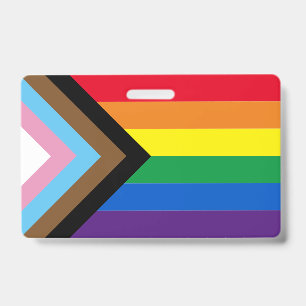 Lgbtq rainbow inclusive diversity gay pride flag badge
