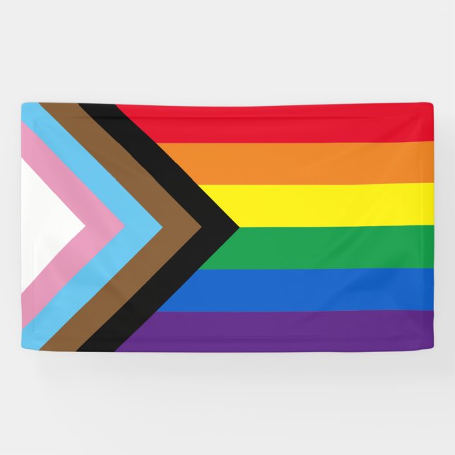Lgbtq rainbow inclusive diversity gay pride flag banner (Horizontal)